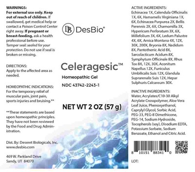 Celeragesic Gel (Dsrt650 Celeragesic (gel) 9 6 24)